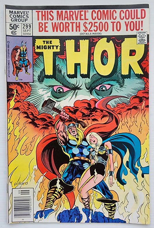 THOR #299 NEWSSTAND 1980 Thor MARVEL COMICS