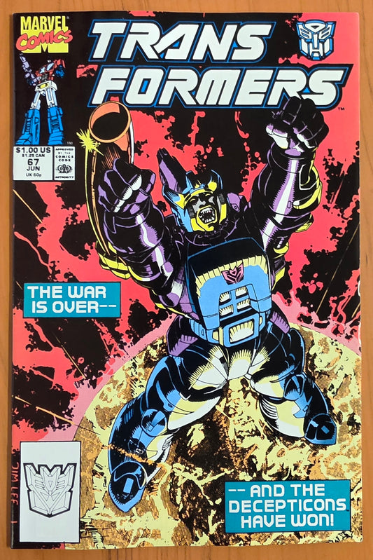 TRANSFORMERS #67 1990 Transformers MARVEL COMICS