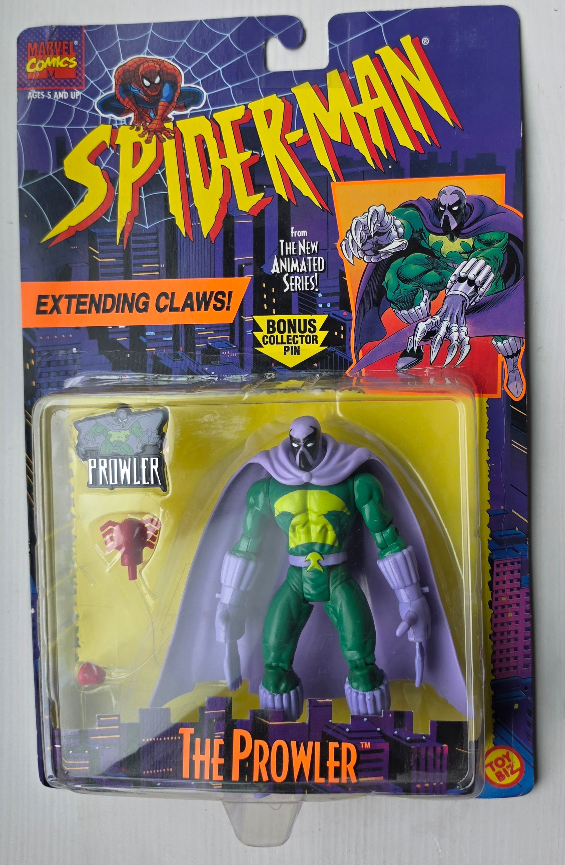 TOY BIZ PROWLER SPIDER-MAN ANIMATED SERIES Spider-Man Toy Biz