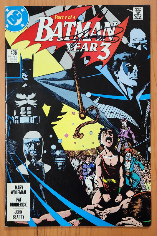 BATMAN #436 1989 1st APP TIM DRAKE SIGNED BY GEORGE PEREZ Batman DC COMICS