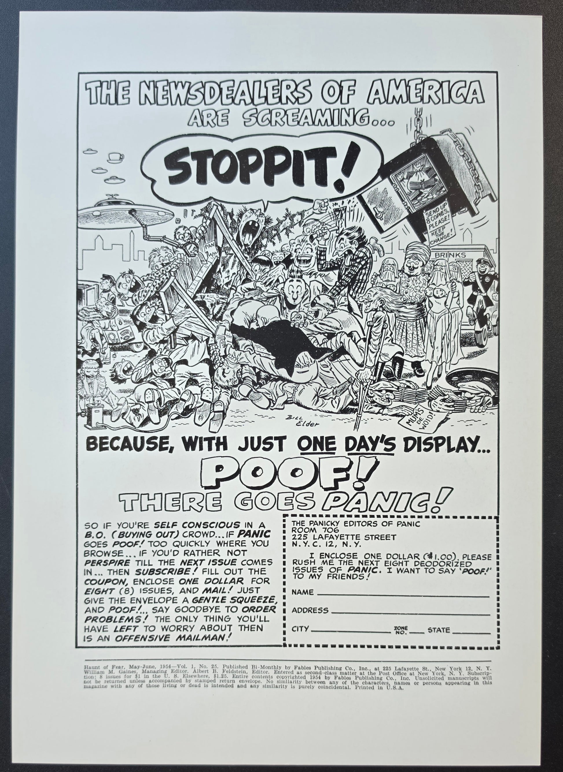 HAUNT OF FEAR #25 PRINT EC Comics EC Comics