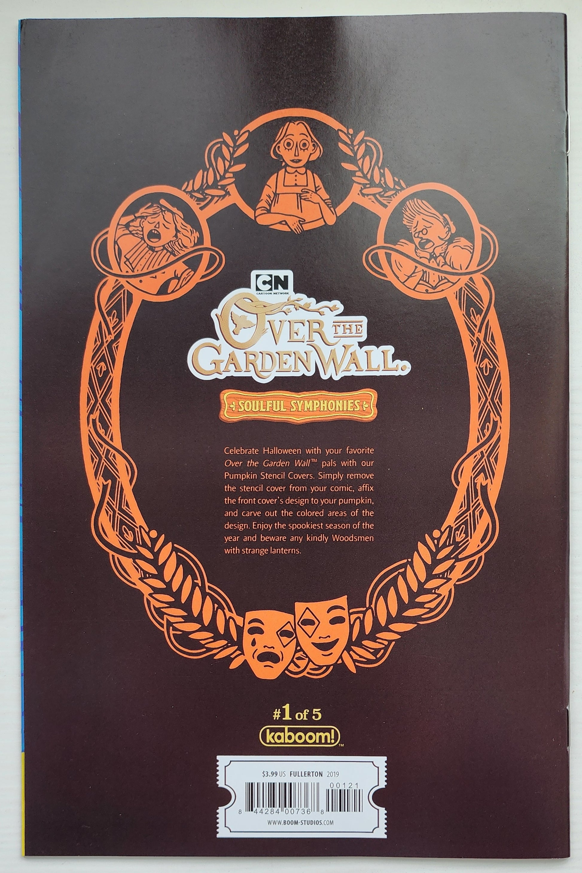 OVER GARDEN WALL SOULFUL SYMPHONIES #1 (OF 5) PREORDER PENA VARIANT 2019 [P01] Over the Garden Wall BOOM! STUDIOS