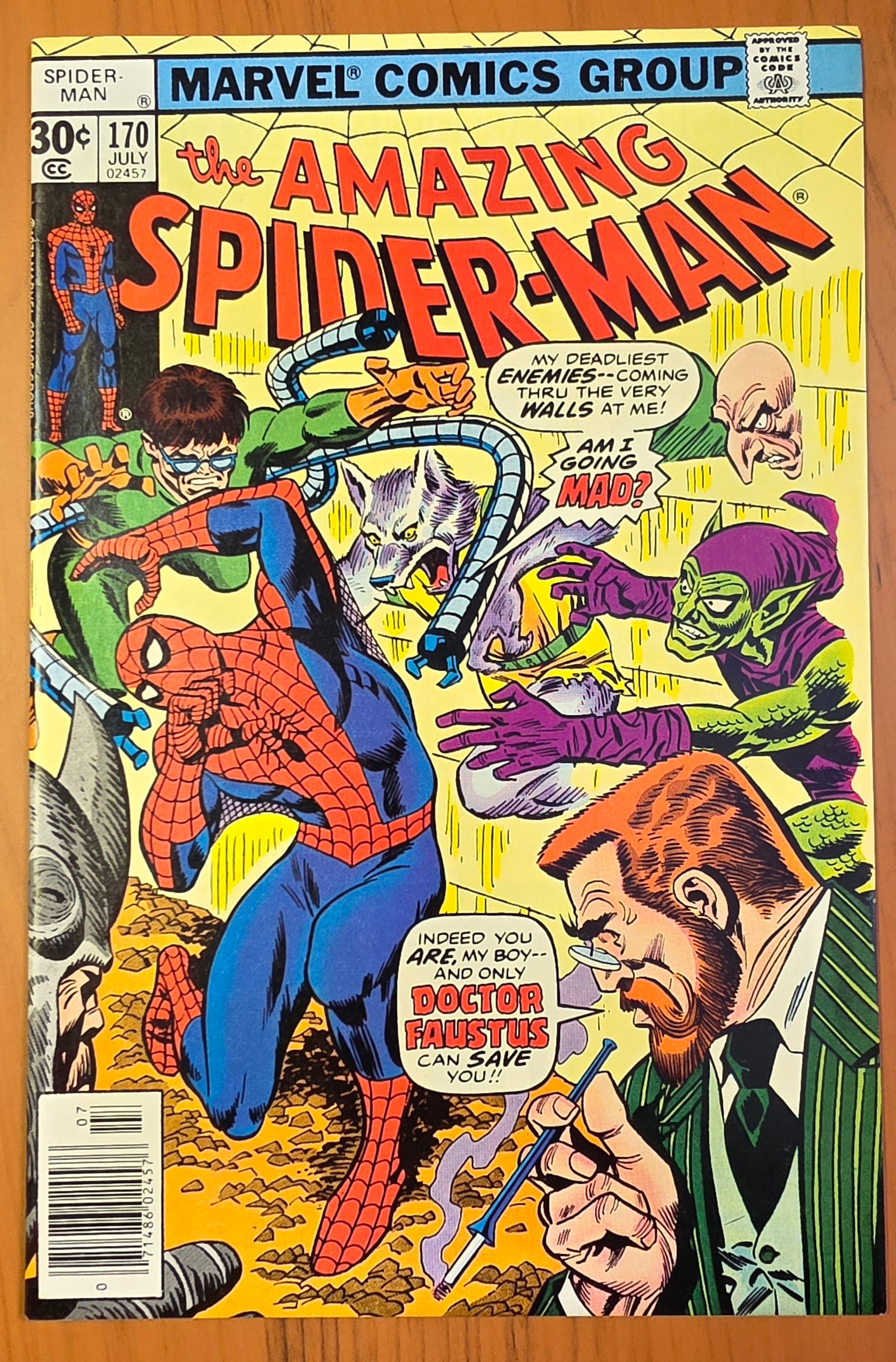 AMAZING SPIDER-MAN #170 1977 [J02] Amazing Spider-Man MARVEL COMICS