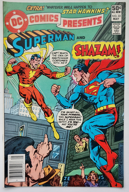 DC COMICS PRESENTS #33 SUPERMAN SHAZAM 1981 NEWSSTAND DC Comics Presents DC Comics