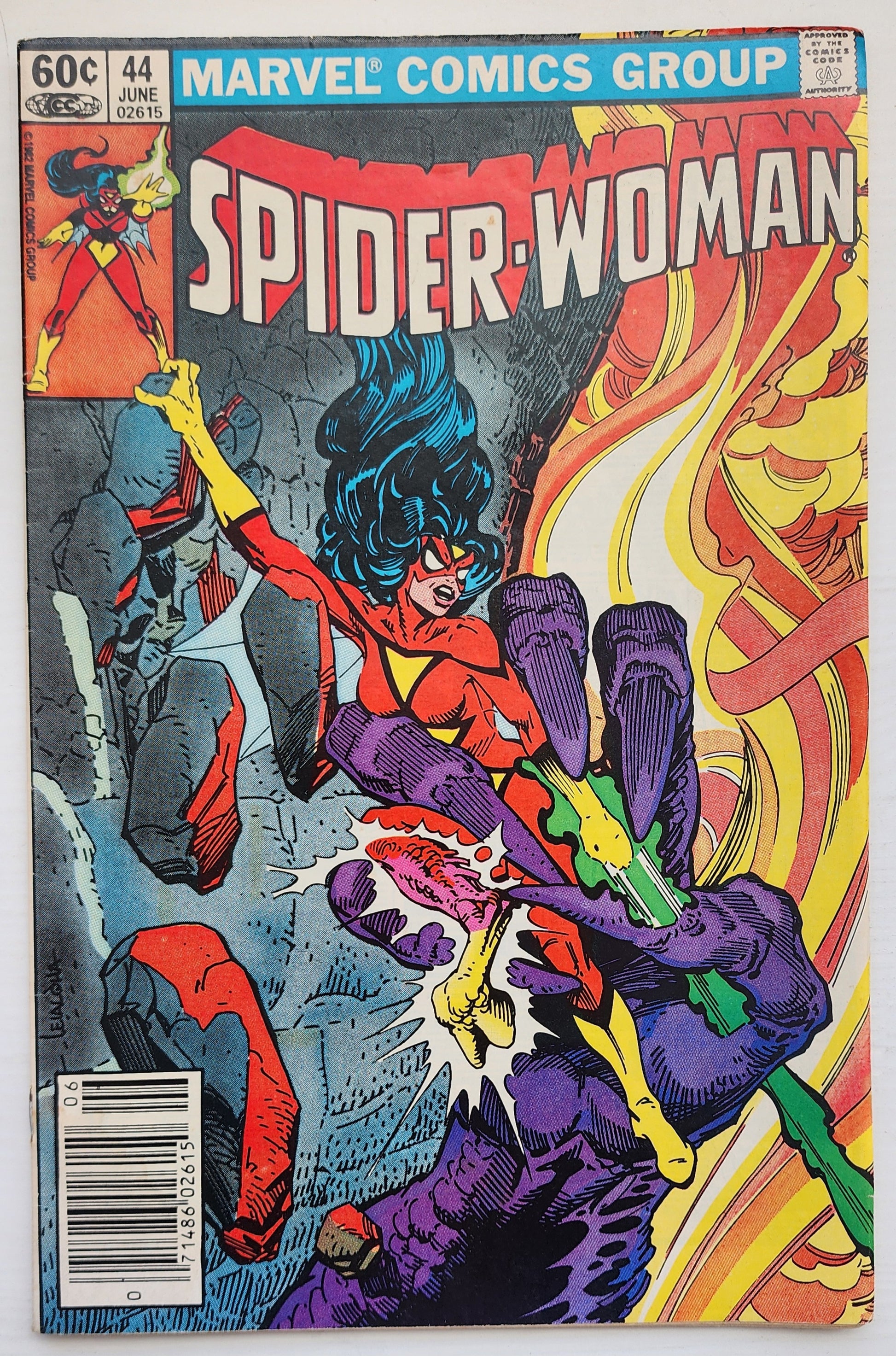 SPIDER-WOMAN #44 NEWSSTAND 1982 Spider-Woman MARVEL COMICS