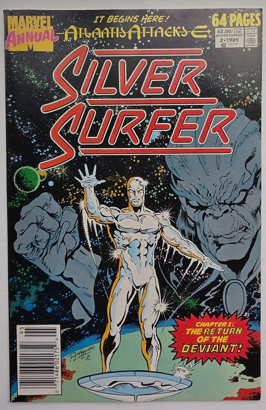SILVER SURFER ANNUAL #2 1989 NEWSSTAND Silver Surfer MARVEL COMICS