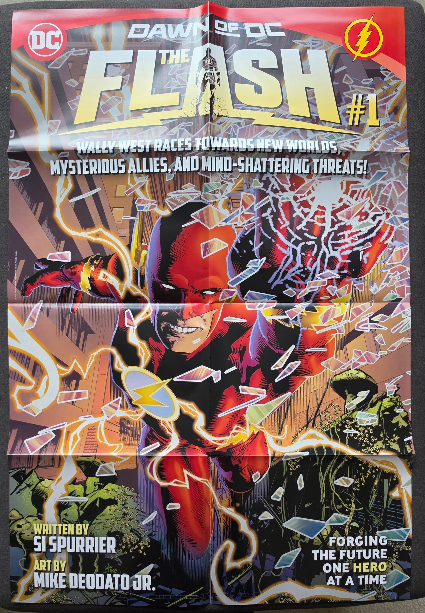 DAWN OF DC FLASH FOLDED PROMOTIONAL POSTER