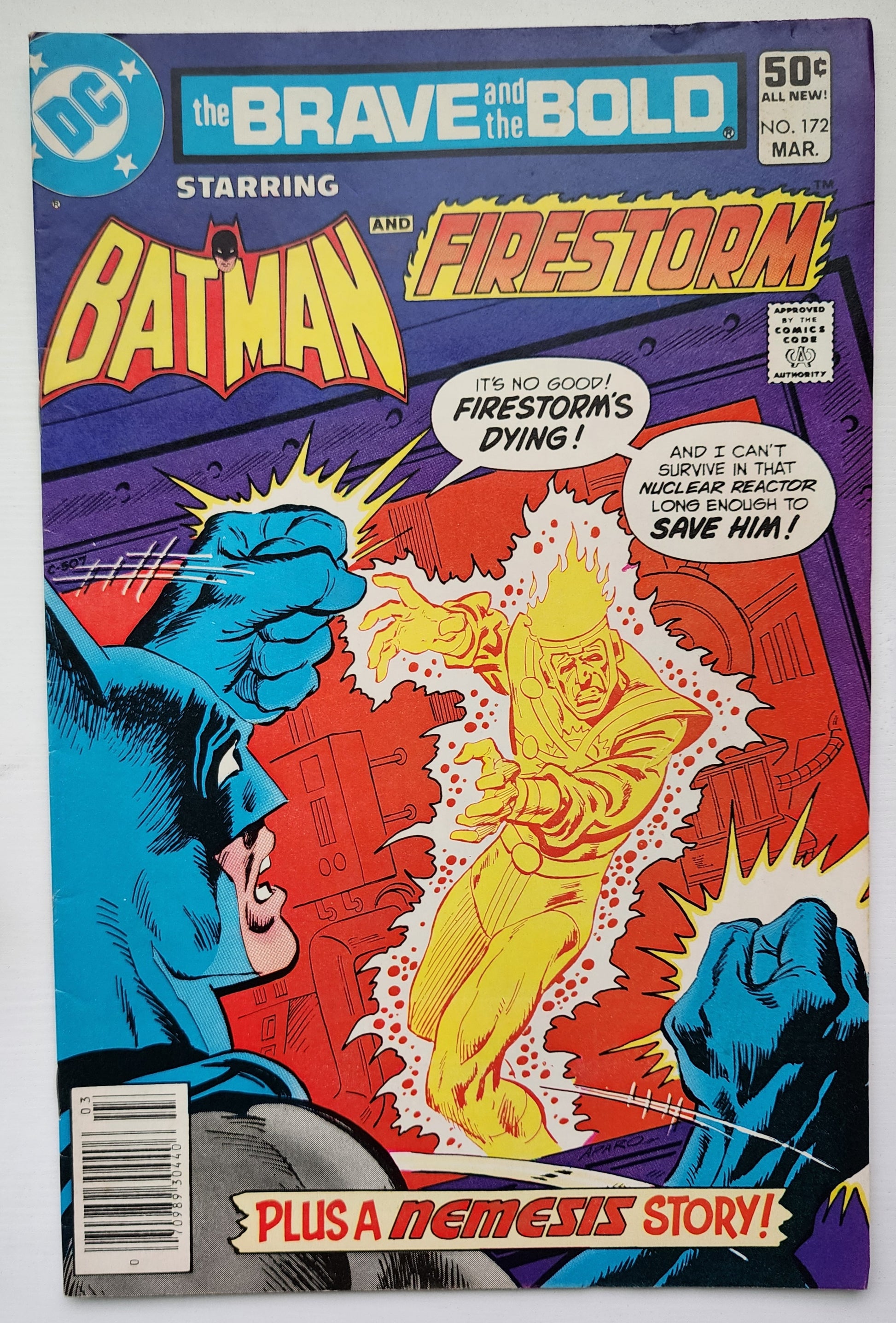 BRAVE AND BOLD #172 BATMAN FIRESTORM NEWSSTAND 1981 Brave and the Bold DC Comics