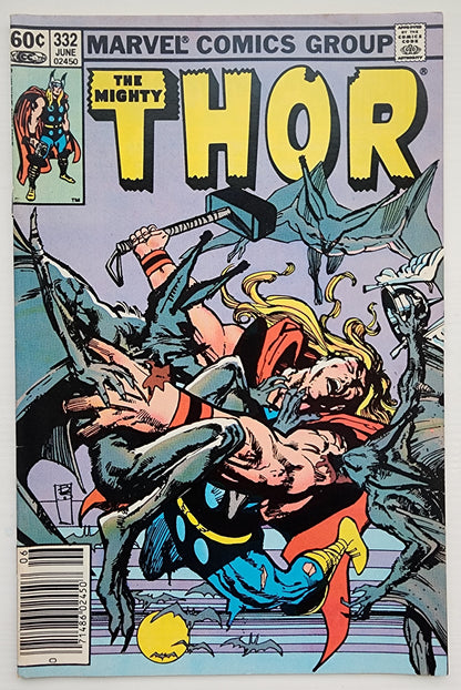 THOR #332 NEWSSTAND 1983 Thor MARVEL COMICS
