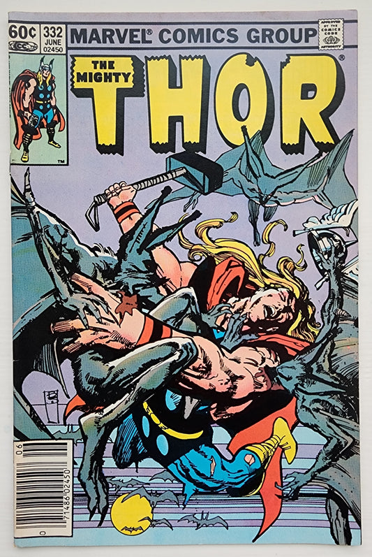 THOR #332 NEWSSTAND 1983 Thor MARVEL COMICS