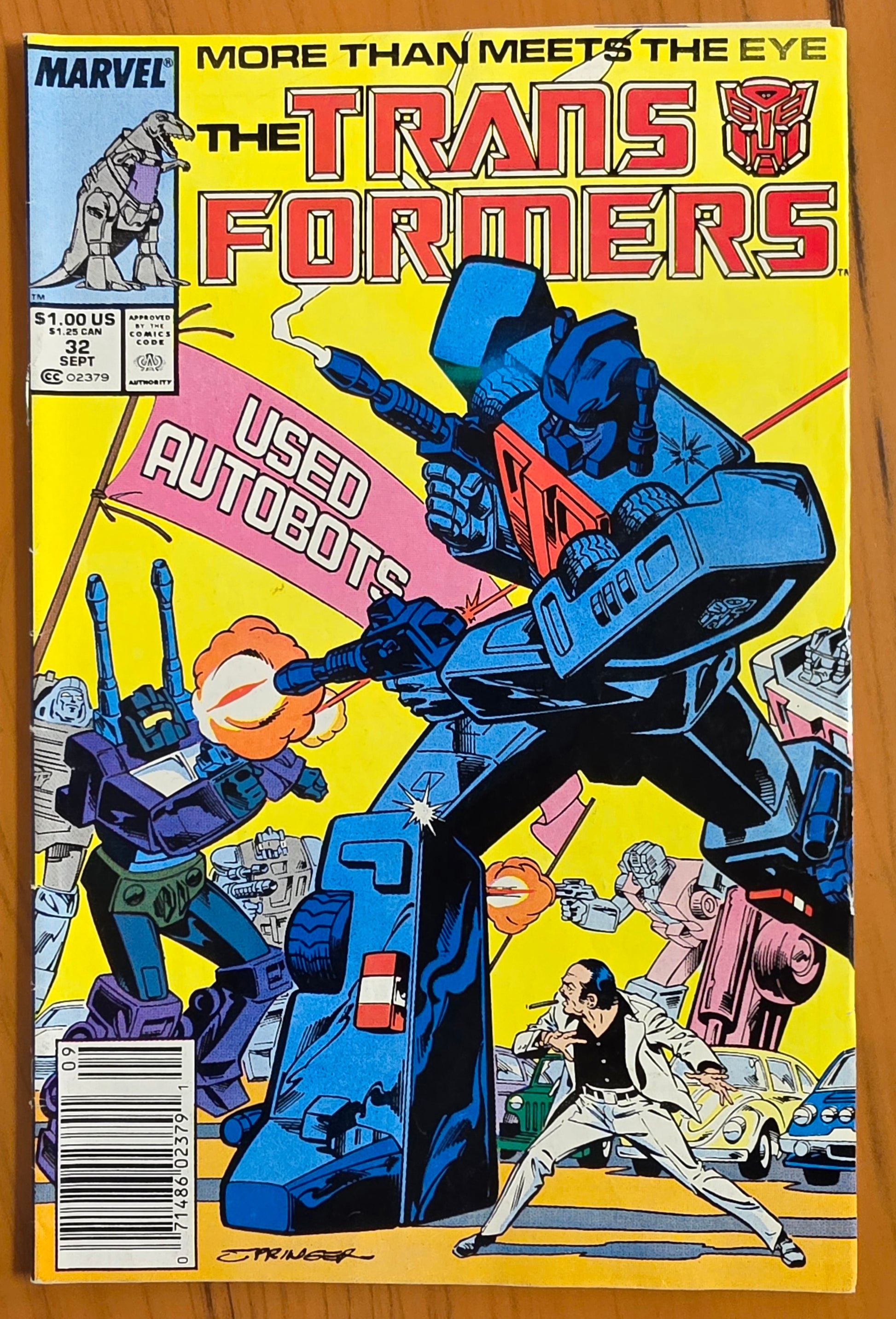TRANSFORMERS #32 1987 NEWSSTAND [J02] Transformers MARVEL COMICS