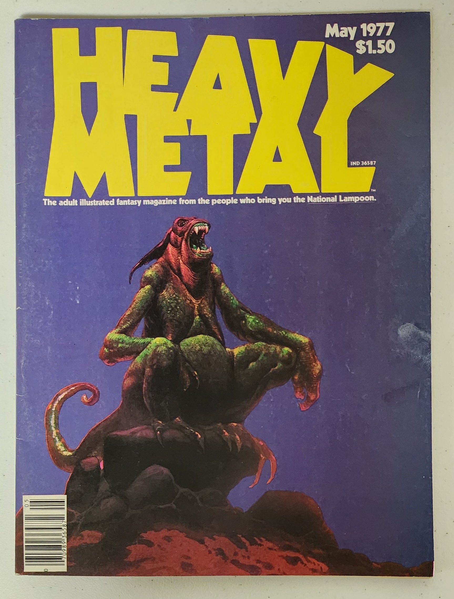HEAVY METAL MAGAZINE #2 MOEBIUS JULY 1977 HEAVY METAL MAGAZINE