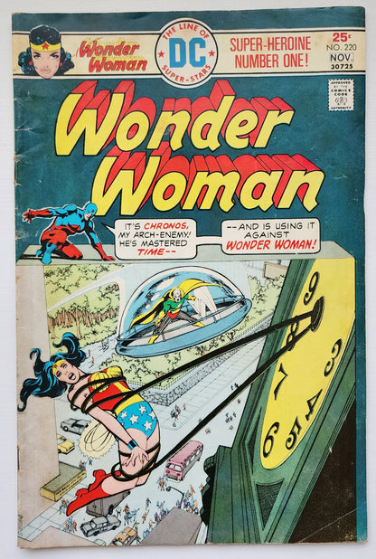 WONDER WOMAN #220 1975 NEWSSTAND Wonder Woman DC Comics