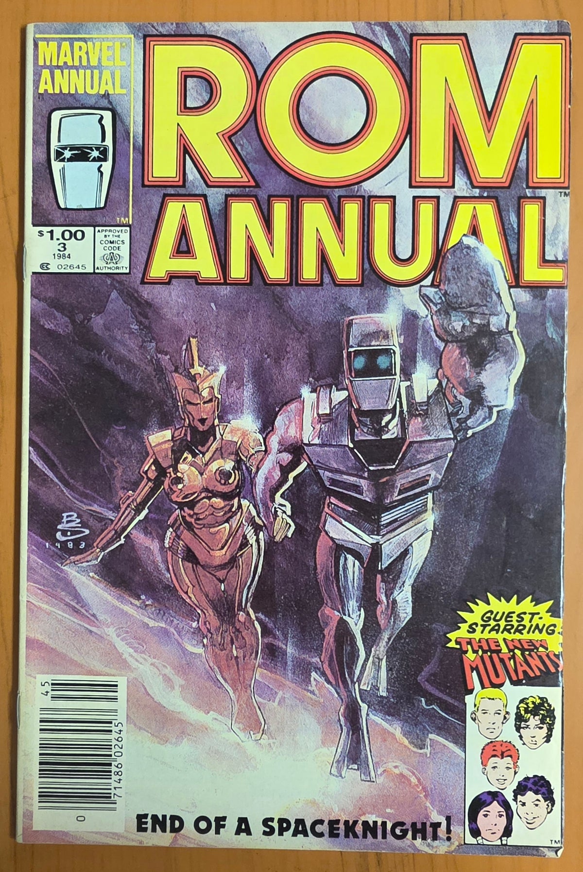 ROM ANNUAL #3 1984 [J01] NEWSSTAND ROM MARVEL COMICS