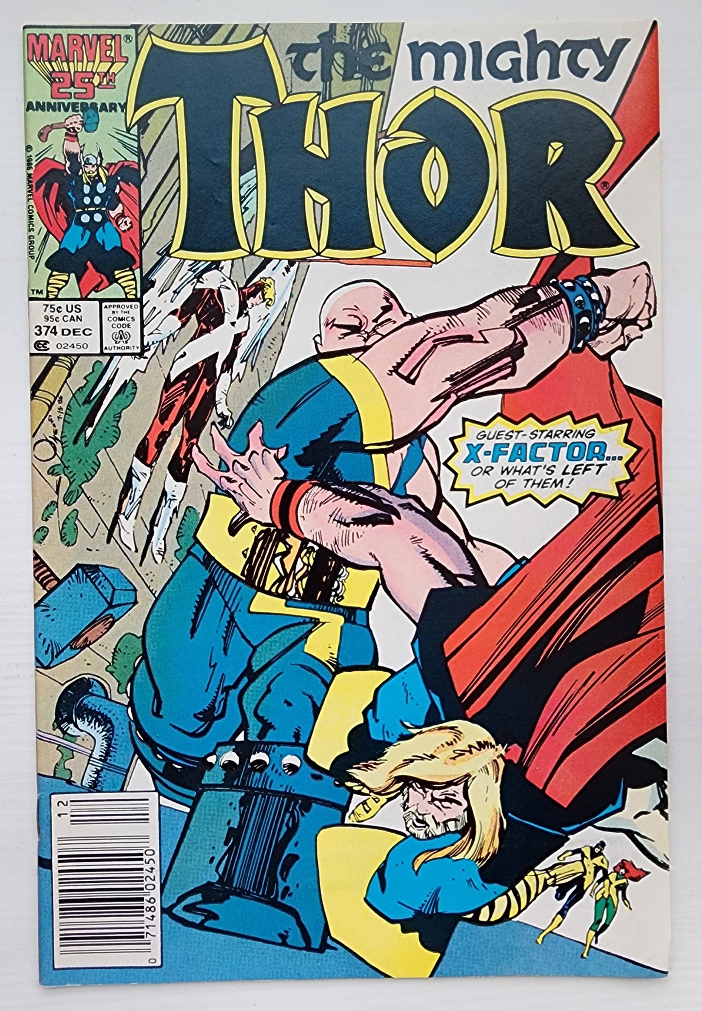 THOR #374 NEWSSTAND 1986 Thor MARVEL COMICS