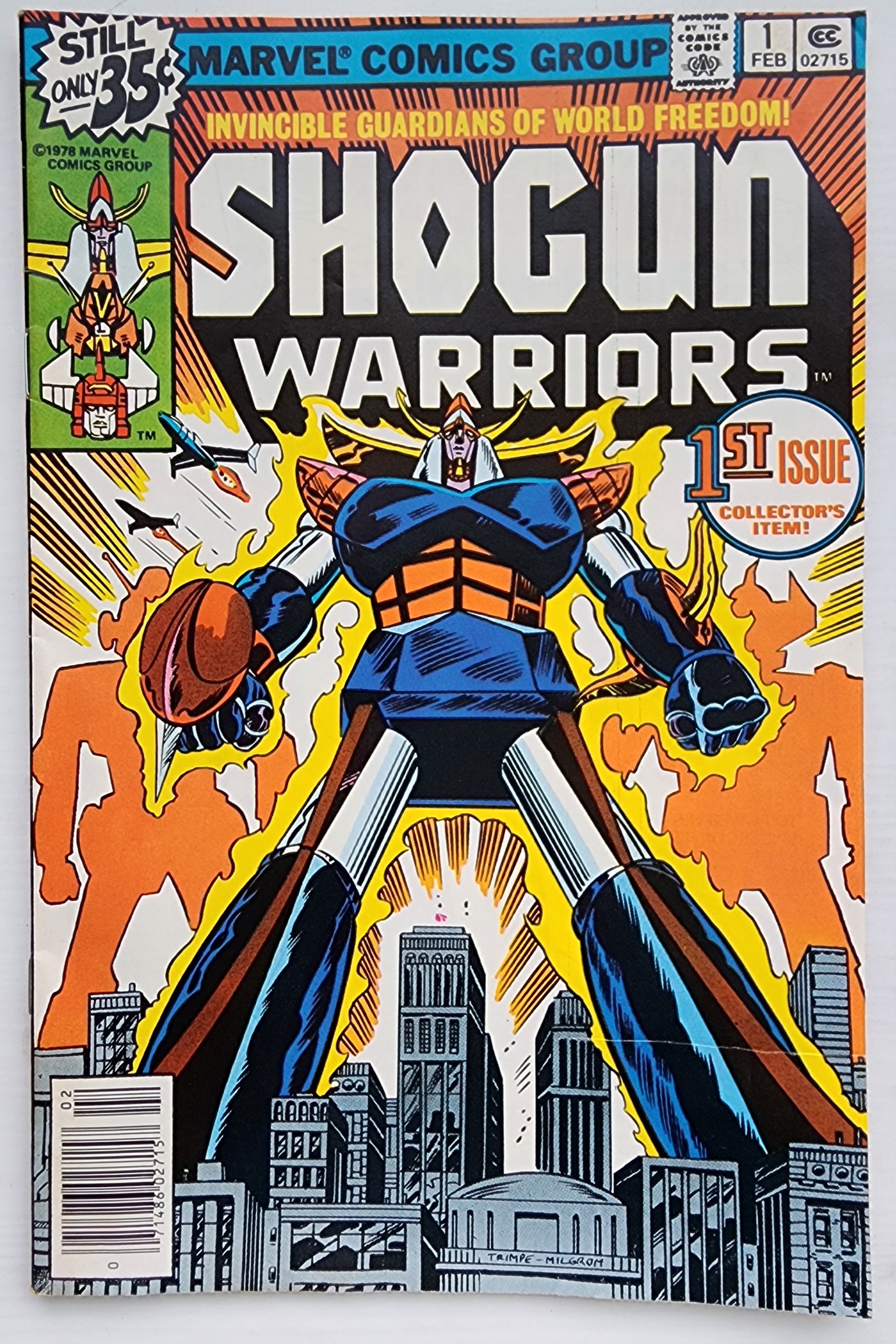 SHOGUN WARRIORS #1 NEWSSTAND 1978 Shogun Warriors MARVEL COMICS