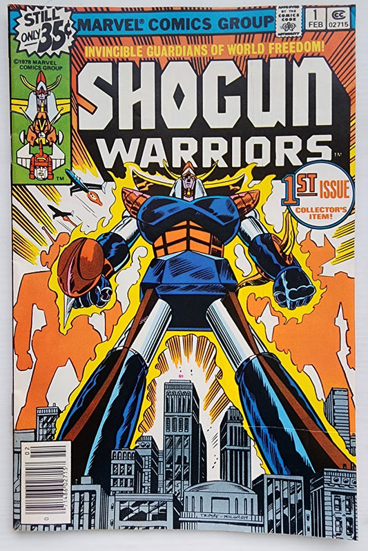 SHOGUN WARRIORS #1 NEWSSTAND 1978 Shogun Warriors MARVEL COMICS