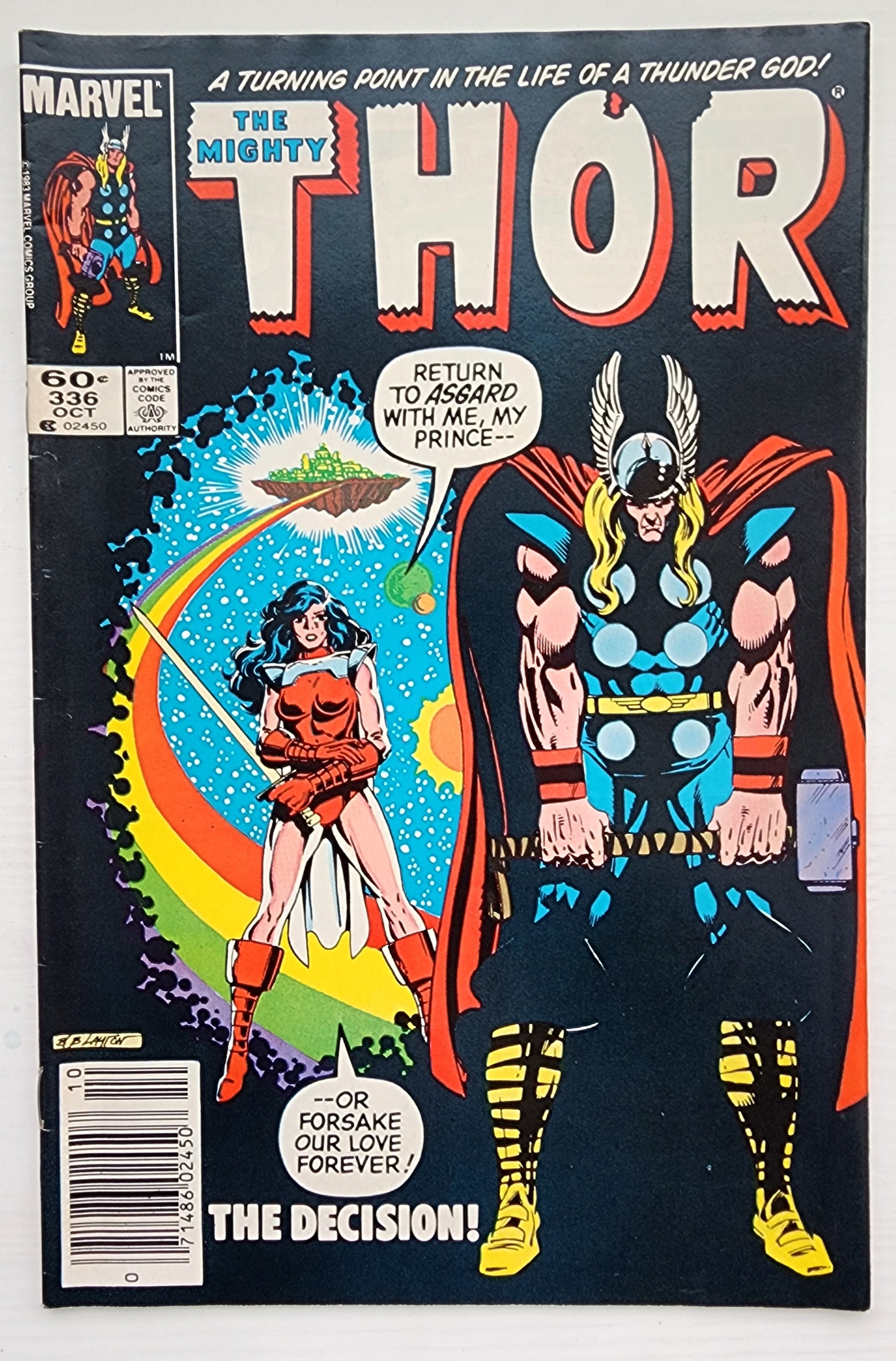 THOR #336 NEWSSTAND 1983 Thor MARVEL COMICS