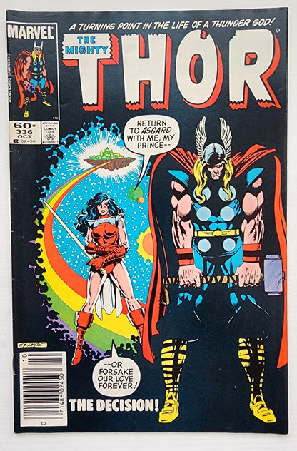THOR #336 NEWSSTAND 1983 Thor MARVEL COMICS