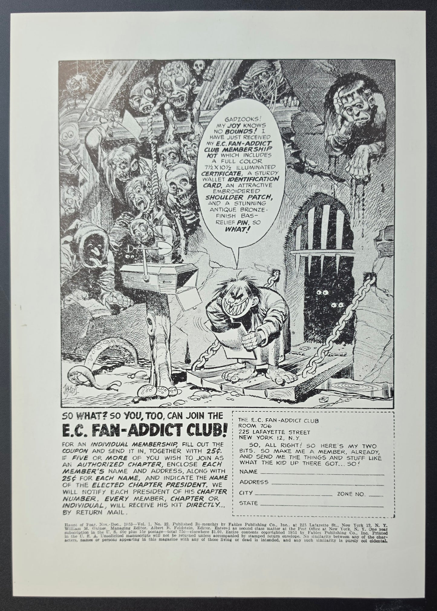 EC COMICS HAUNT OF FEAR #22 PRINT EC Comics EC Comics