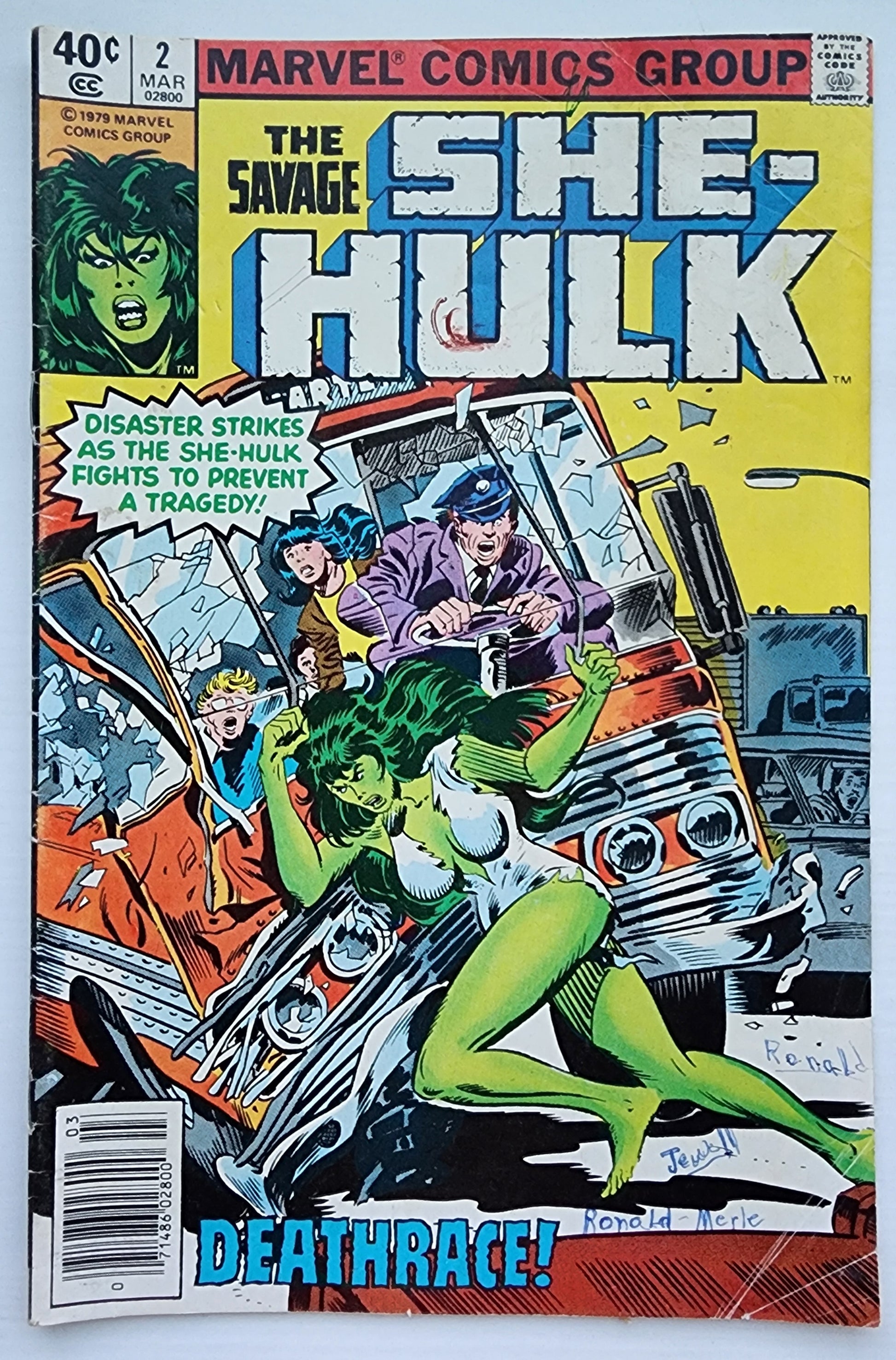 SAVAGE SHE-HULK #2 NEWSSTAND 1979 She-Hulk MARVEL COMICS