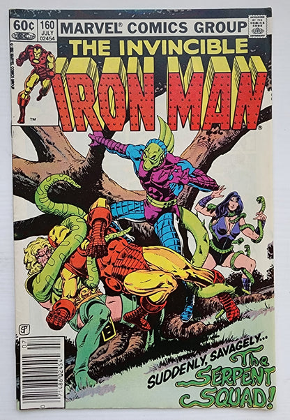 IRON MAN #160 NEWSSTAND 1982 Iron Man MARVEL COMICS