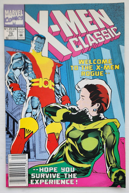 CLASSIC X-MEN #75 NEWSSTAND 1990 Classic X-Men MARVEL COMICS