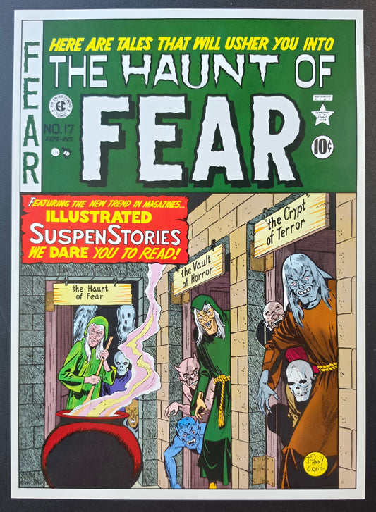 EC COMICS HAUNT OF FEAR #17 1982 POSTER PRINT 13"x9" EC Comics EC Comics