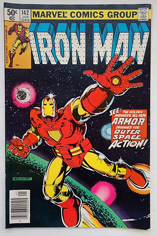 IRON MAN #142 NEWSSTAND 1980 Iron Man MARVEL COMICS