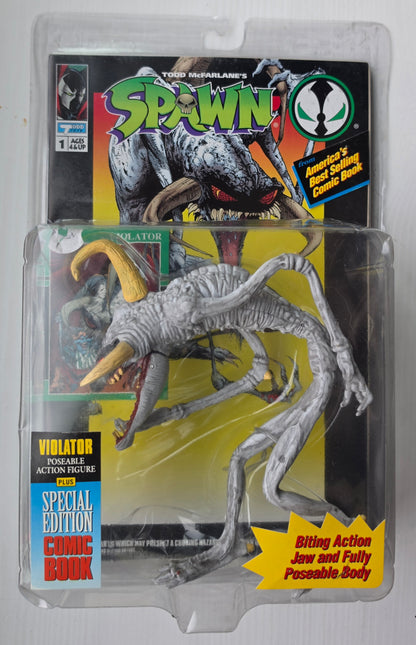 MCFARLANE TOYS SPAWN VIOLATOR WITH COMIC BOOK [J01] Spawn Todd Toys