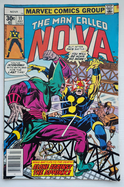 NOVA #11 NEWSSTAND 1977 Nova MARVEL COMICS