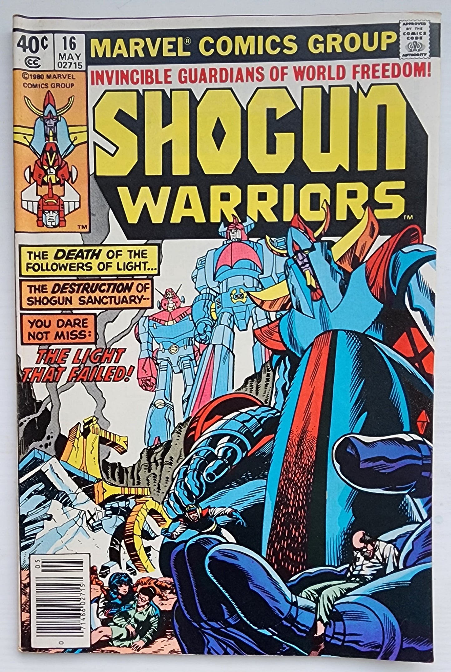 SHOGUN WARRIORS #16 NEWSSTAND 1979 Shogun Warriors MARVEL COMICS