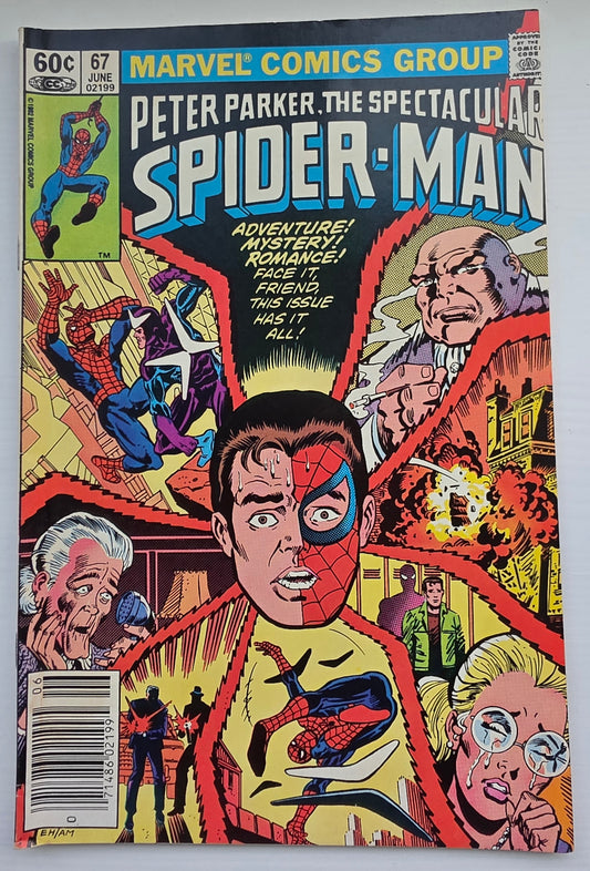 PETER PARKER SPECTACULAR SPIDER-MAN #67 1982 NEWSSTAND Spider-Man MARVEL COMICS