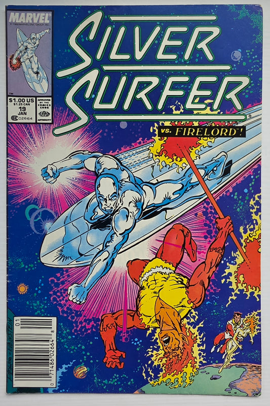 SILVER SURFER #19 1989 NEWSSTAND Silver Surfer MARVEL COMICS
