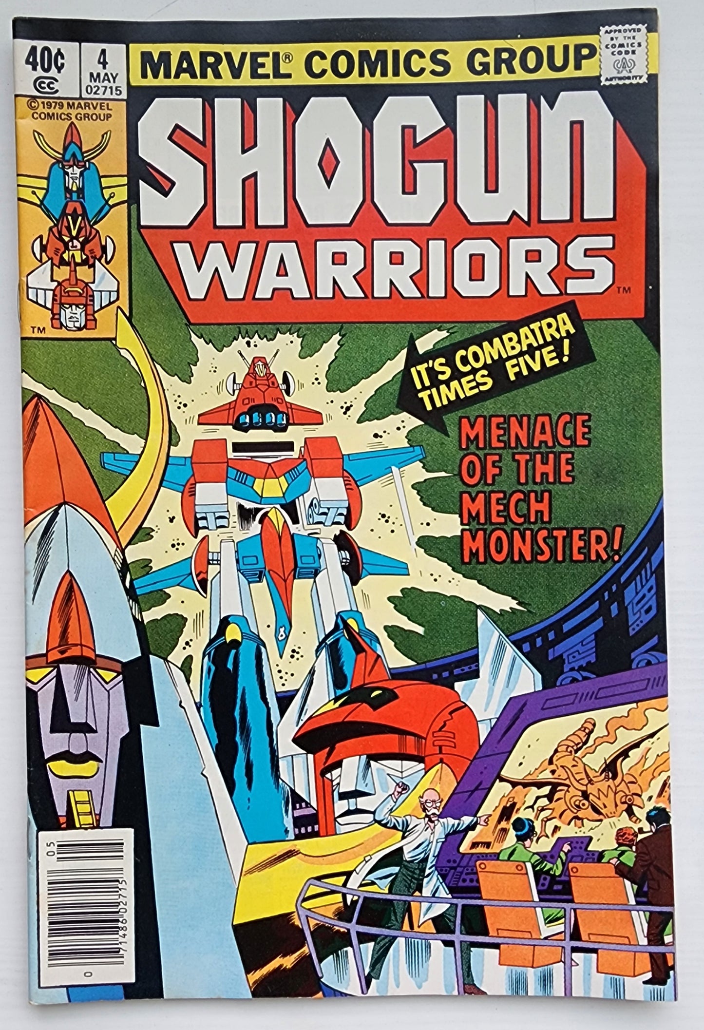 SHOGUN WARRIORS #4 NEWSSTAND 1978 Shogun Warriors MARVEL COMICS