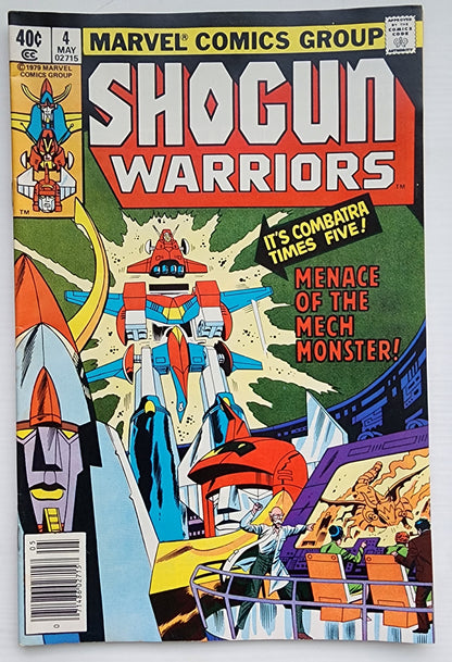SHOGUN WARRIORS #4 NEWSSTAND 1978 Shogun Warriors MARVEL COMICS