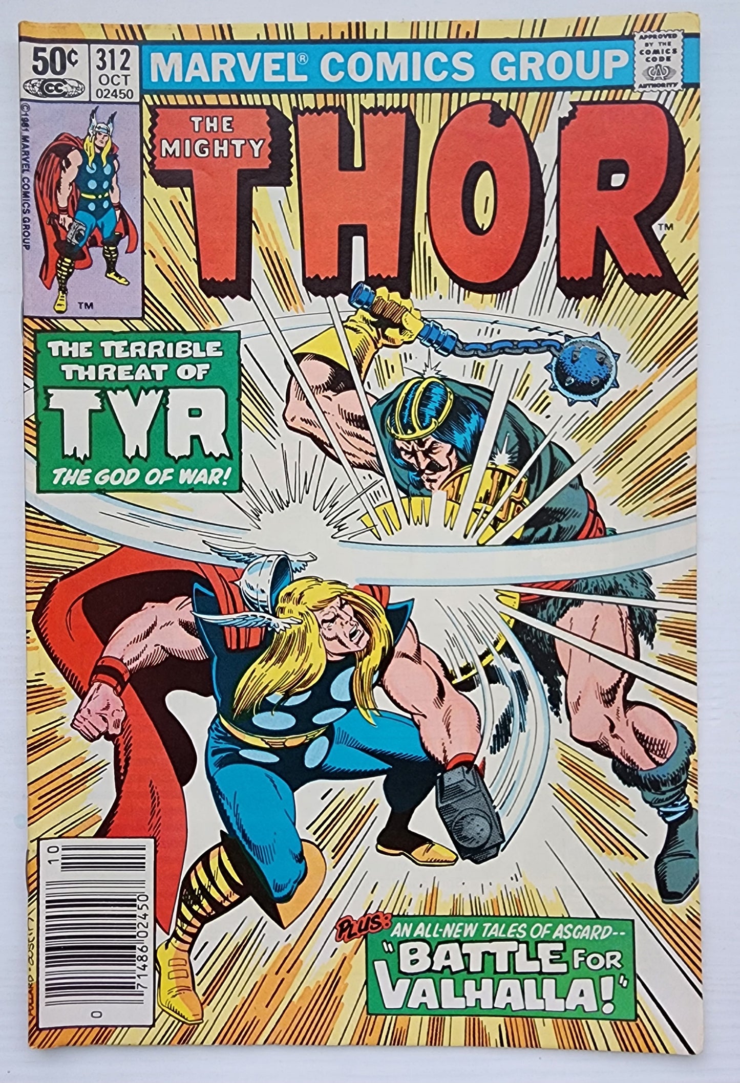 THOR #312 NEWSSTAND 1981 Thor MARVEL COMICS