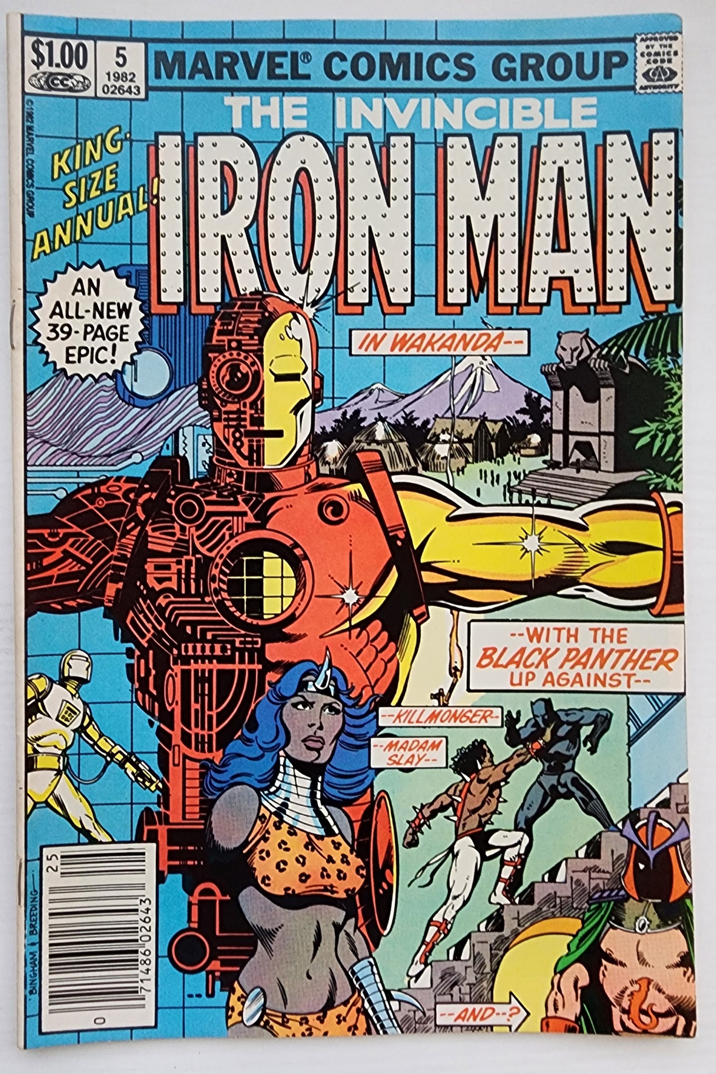 IRON MAN ANNUAL #5 NEWSSTAND 1982 Iron Man MARVEL COMICS