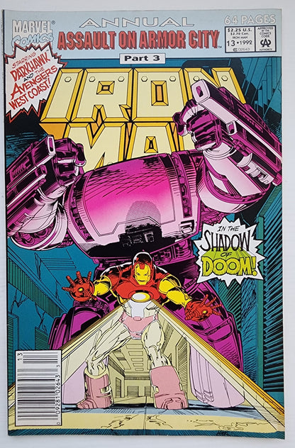 IRON MAN ANNUAL #13 NEWSSTAND 1992 Iron Man MARVEL COMICS