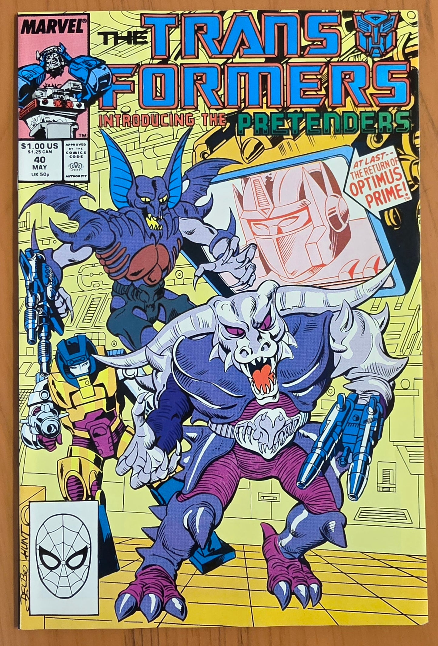 TRANSFORMERS #40 1988 Transformers MARVEL COMICS
