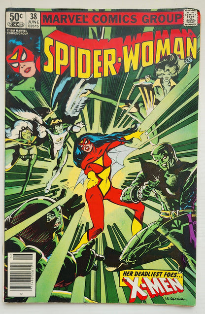SPIDER-WOMAN #38 NEWSSTAND 1981 Spider-Woman MARVEL COMICS