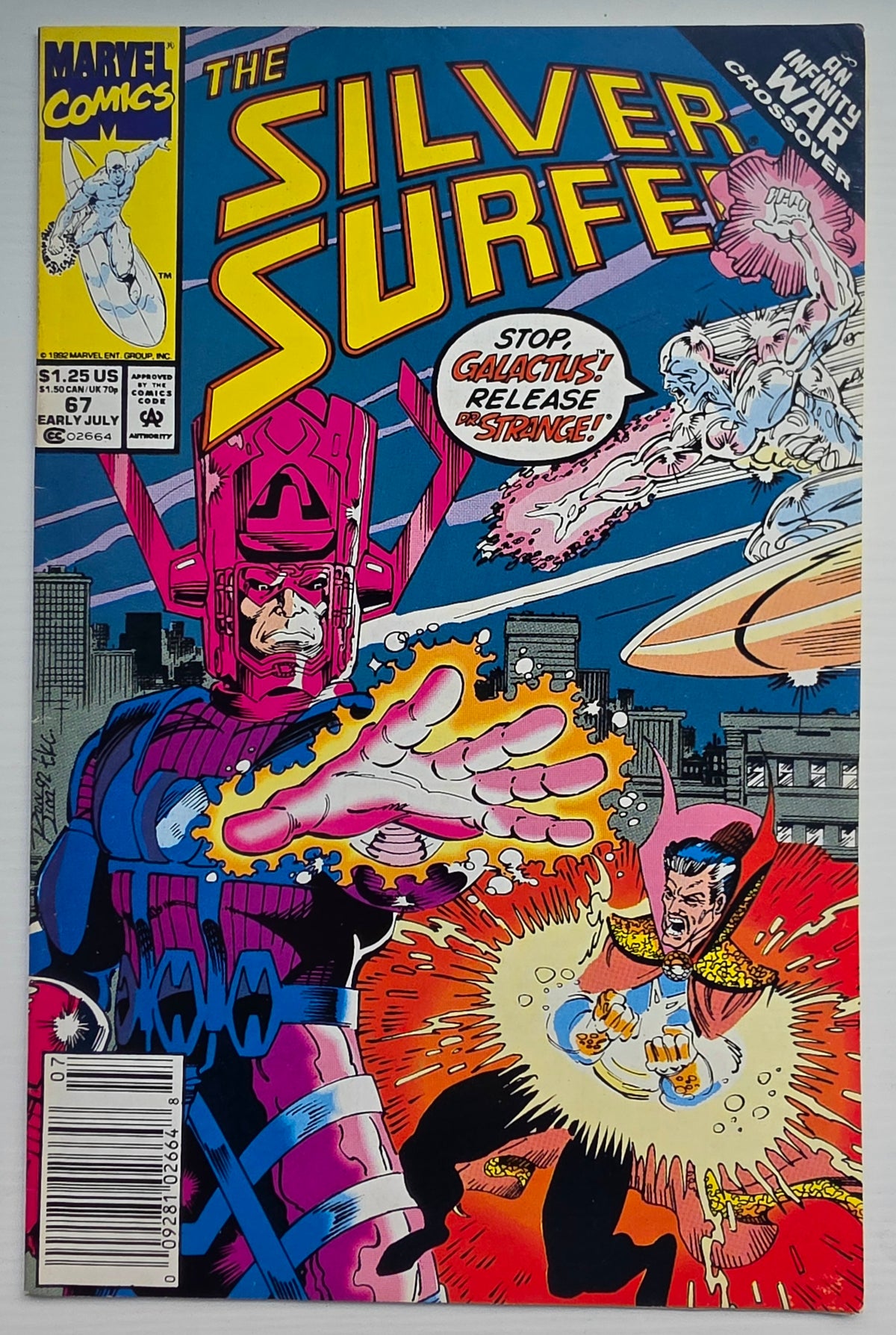 SILVER SURFER #67 1992 NEWSSTAND Silver Surfer MARVEL COMICS