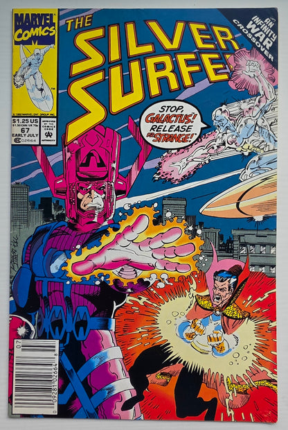 SILVER SURFER #67 1992 NEWSSTAND Silver Surfer MARVEL COMICS
