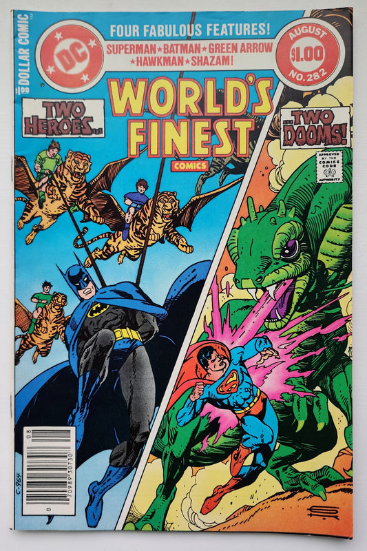WORLDS FINEST #282 1982 NEWSSTAND Worlds Finest DC Comics