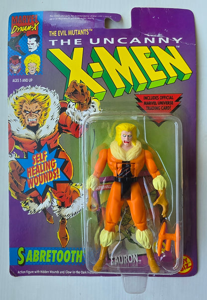 TOY BIZ UNCANNY SABRETOOTH SELF HEALING WOUNDS 1992 X-Men Toy Biz