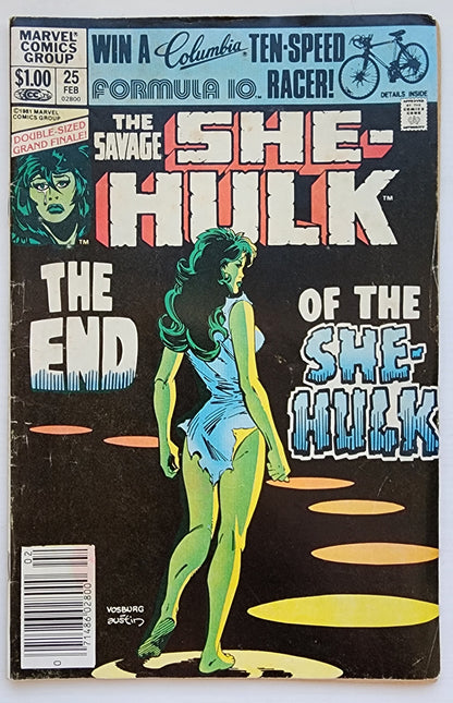 SAVAGE SHE-HULK #25 NEWSSTAND 1982 She-Hulk MARVEL COMICS
