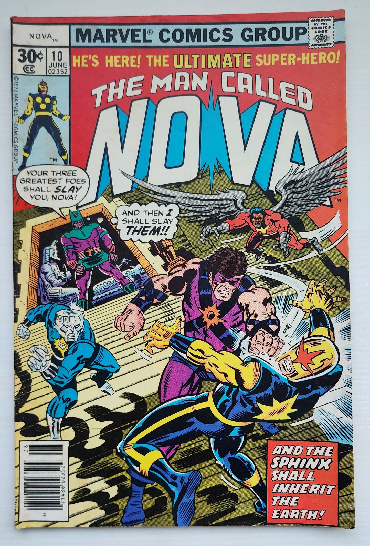 NOVA #10 NEWSSTAND 1977 Nova MARVEL COMICS