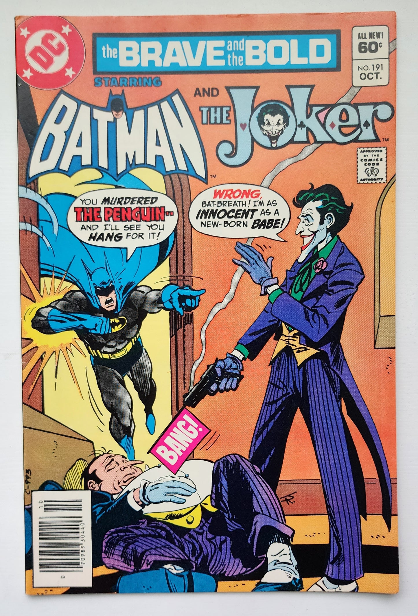 BRAVE AND BOLD #191 BATMAN JOKER NEWSSTAND 1982 Brave and the Bold DC Comics