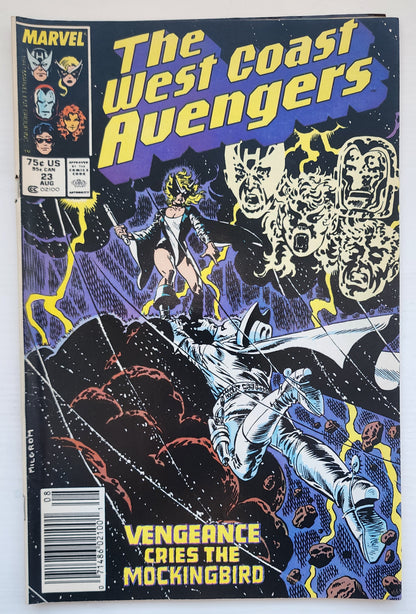 WEST COAST AVENGERS #23 NEWSSTAND 1987 West Coast Avengers MARVEL COMICS