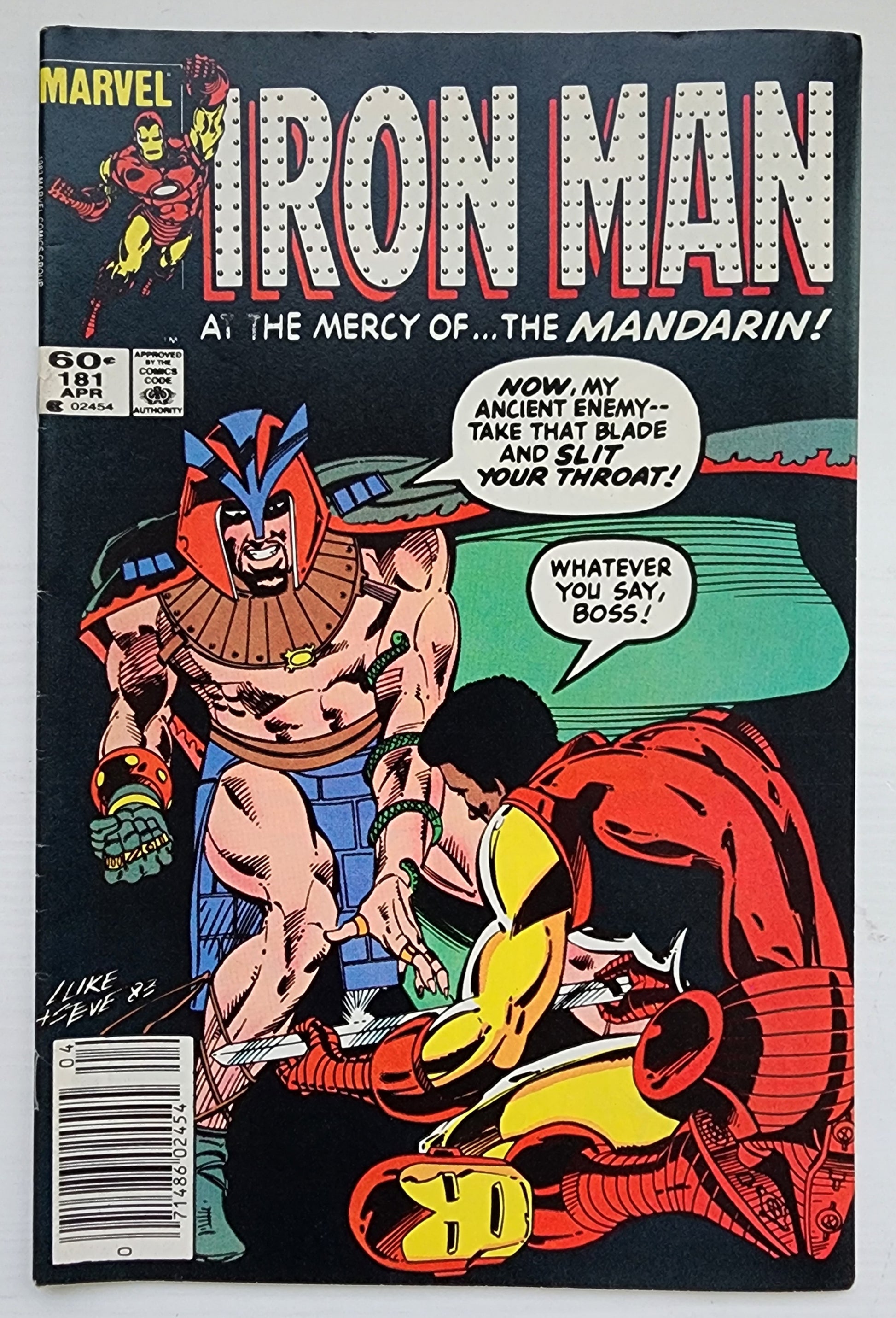 IRON MAN #181 NEWSSTAND 1984 Iron Man MARVEL COMICS